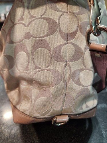 COACH Cream Color Madison Sabrina Tote Bag Purse Satchel - 第 13/18 張圖片