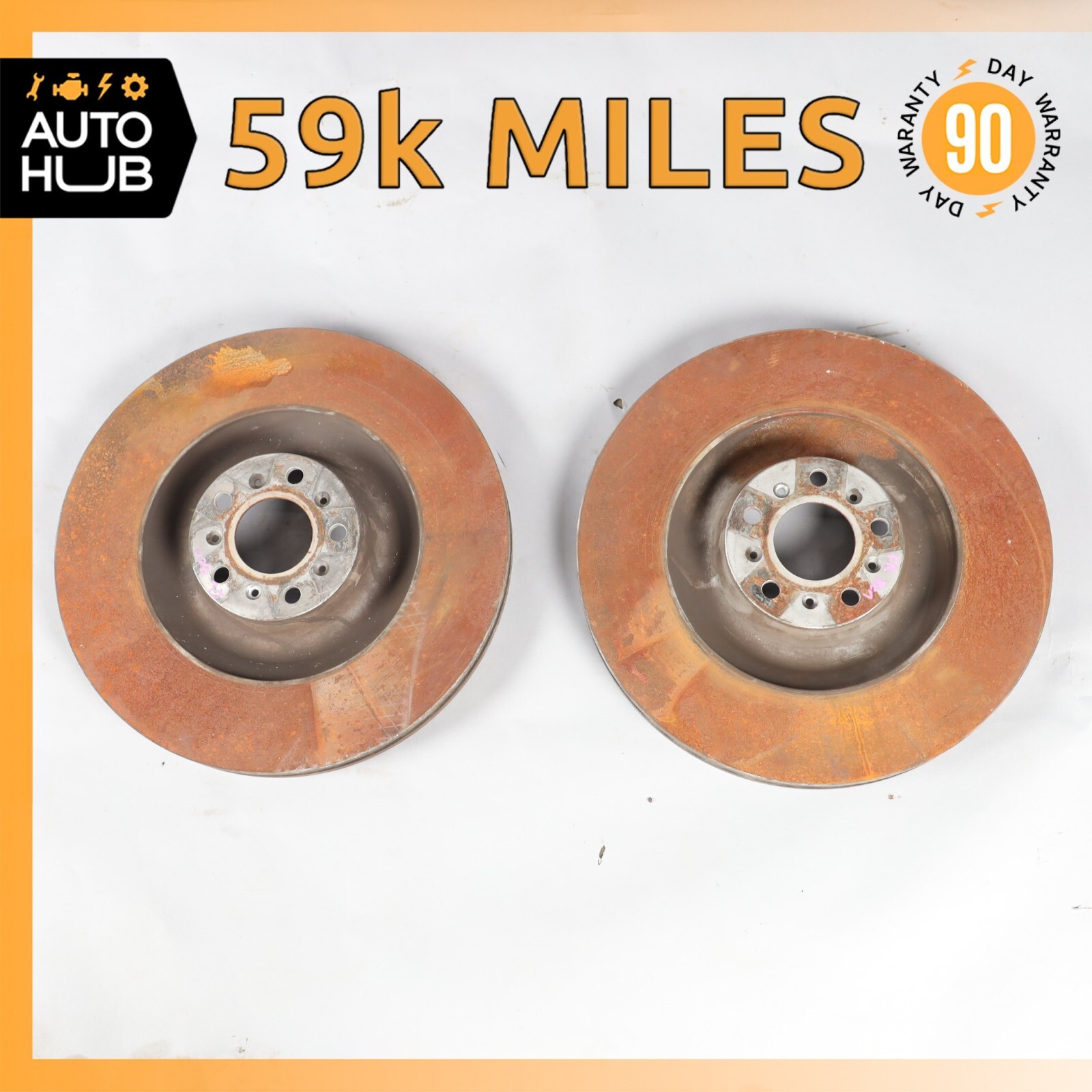 Bentley Continental GTC Flying Spur Front Brake Rotors Disc Left & Right Set 59k