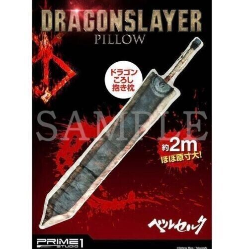 Limited Dragon Slayer a body pillow Berserk Exhibition Official Japan