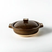 DONABE Shigaraki yaki Stylish Japanese Earthen Pot Clay Pot For 1-2 people 1.2L