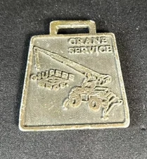 Vintage Giuffre Bros. Crane Service Metallic Watch Fob