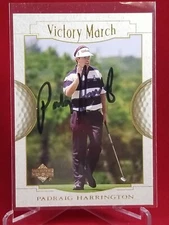 🎁 Padraig Harrington Signed 2001 Upper Deck Victory March Rookie Card RC ⛳