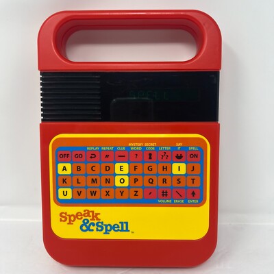 Vintage Kahootz Speak and Spell Classic Retro  Learning Game Model #09624 Works
