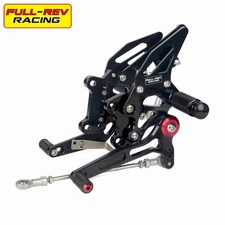 FULL-REV For KAWASAKI NINJA250R 2008-2012 Adjustable Rearset Foot Pegs Footrests