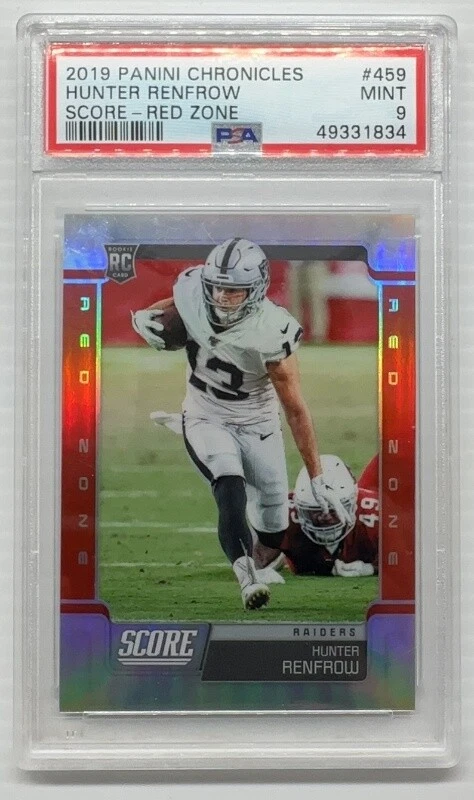 Hunter Renfrow Panini Chronicles Score Update Rookies #459 Red Zone
