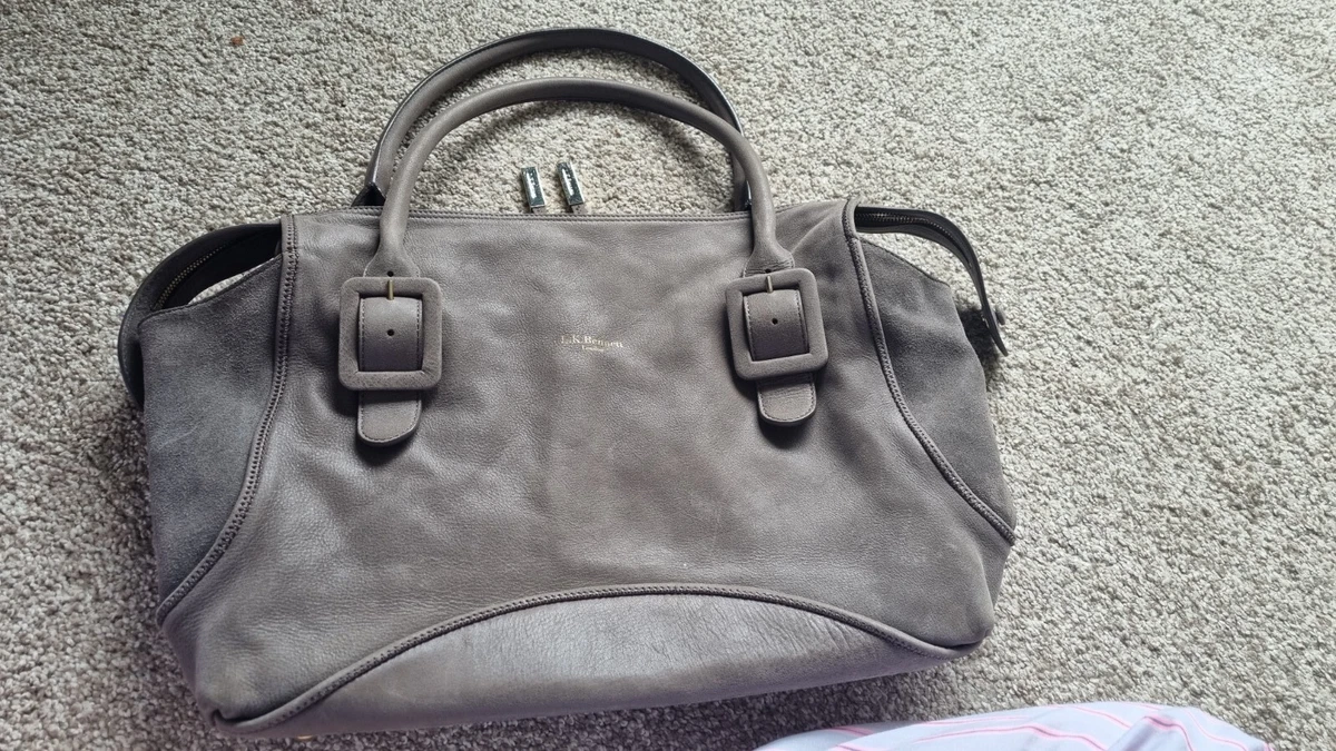 Grey suede hobo outlet bag
