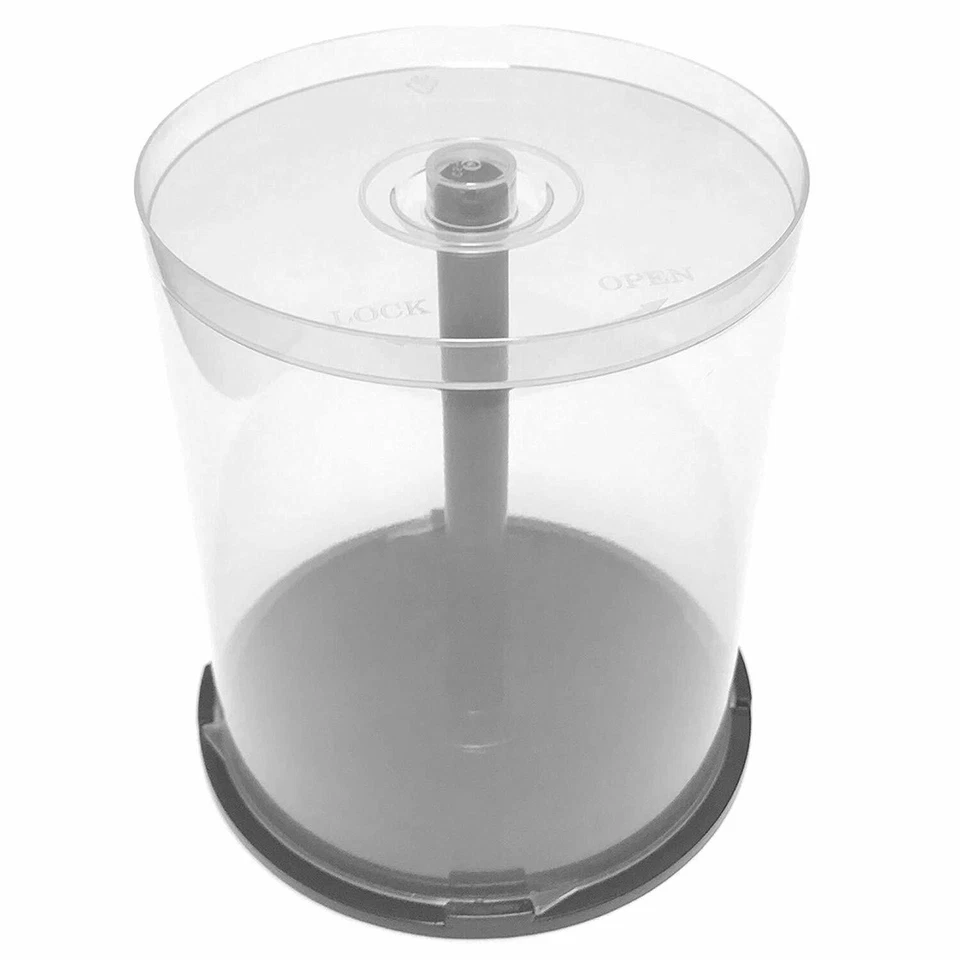 2 Empty Cake Box Spindle for 100 Discs Storage Case - Holds CD DVD BDR Blurays