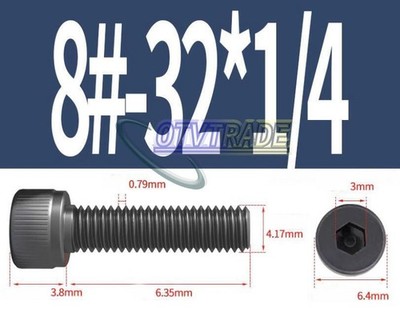 20-50PCS bolts 12.9 grade screw cup head hexagon socket stud Threaded bolt 8 #lk