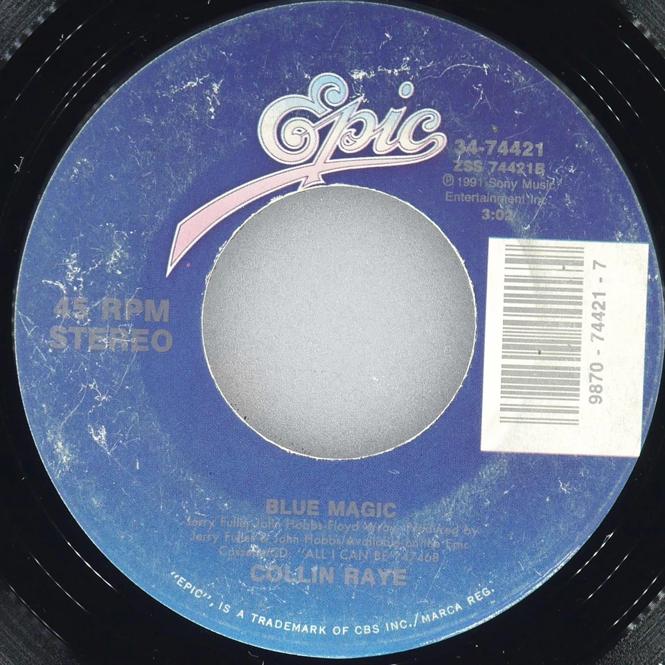 COLLIN RAYE In This Life EPIC 34-74421 VG 45rpm 7" 1992 Country - Image 3 of 4