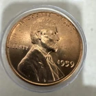 1959 P Lincoln Penny Cent  Uncirculated Roll in coin tube BU