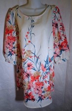 The Vintage Shop dress Size med chiffon long sleeve flowers
