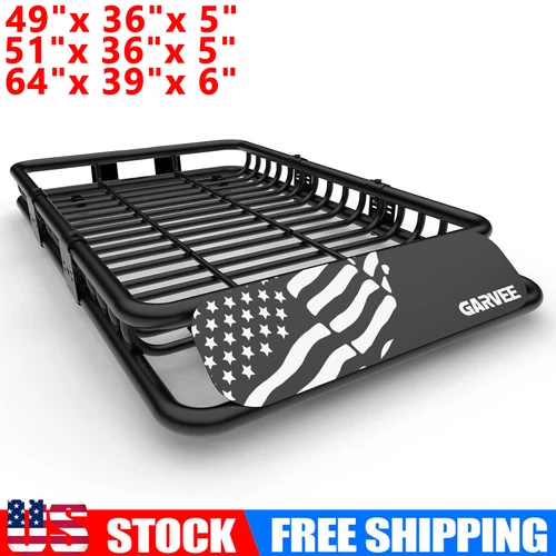 Roof Rack Car Cargo Rack Carrier Basket Rooftop Universal Luggage Holder 200LBS