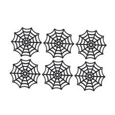 50Pcs Plastic Cobweb Halloween Decorations 1.96In Mini Spider Webs for Black