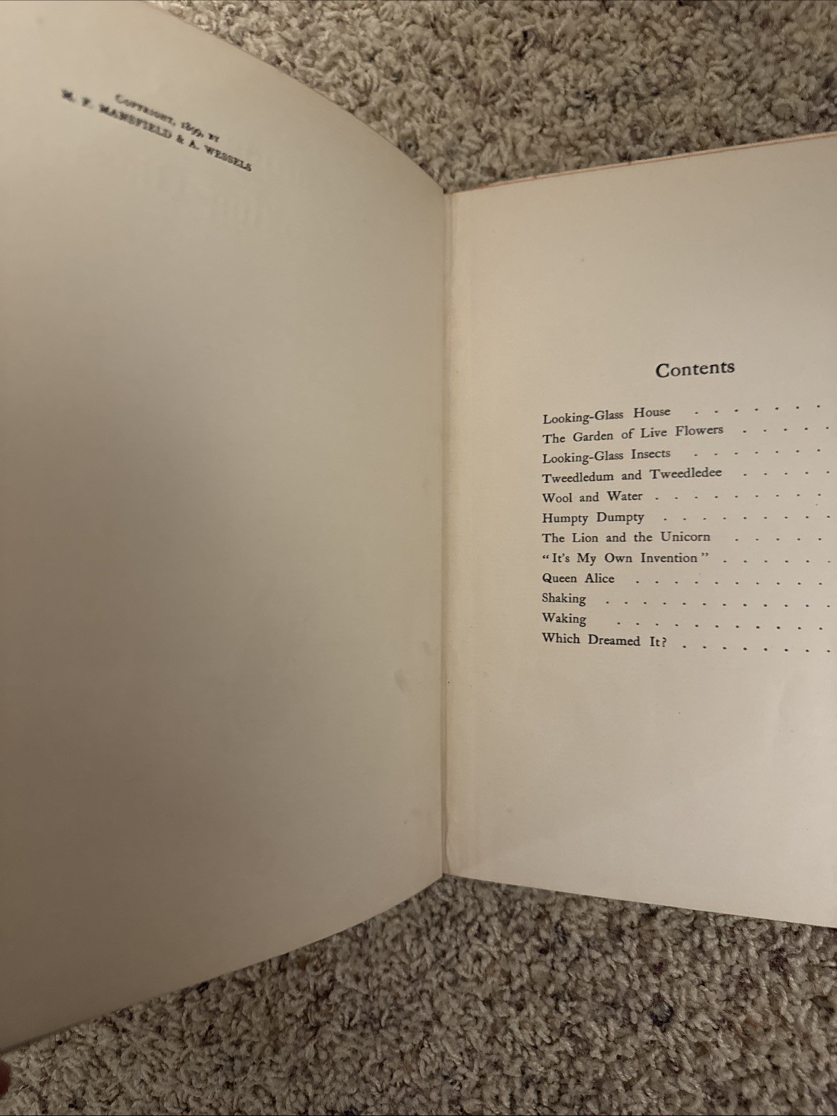 1899 Alice In Wonderland & Through The Looking Glass Blanche McManus