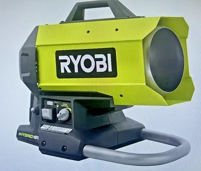 #ad Ryobi PCL801B ONE Cordless Hybrid Forced Air Propane Heater Tool Only $115.00