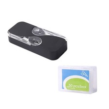 Dental Floss Picks Dispenser Portable Flossers 10 Foot Pack of 2 , Black