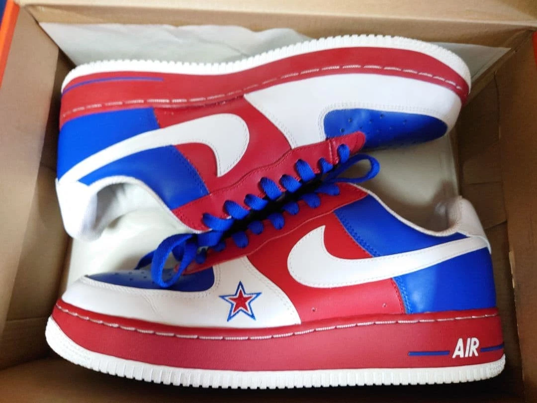 Nike Air Force one Low top NBA All-Star 2005 Denver men Shoe Size 8.5 AF-1 red Buy Nike Air Force 1 Low  main image 2
