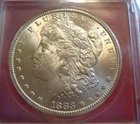 1883-CC Carson City Mint Silver Morgan Dollar ICG MS-62 Stunning