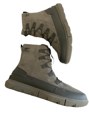 Sorel Men's Explorer Next WP Boots Size 14 Quarry Gray Waterproof Insulated Snow
