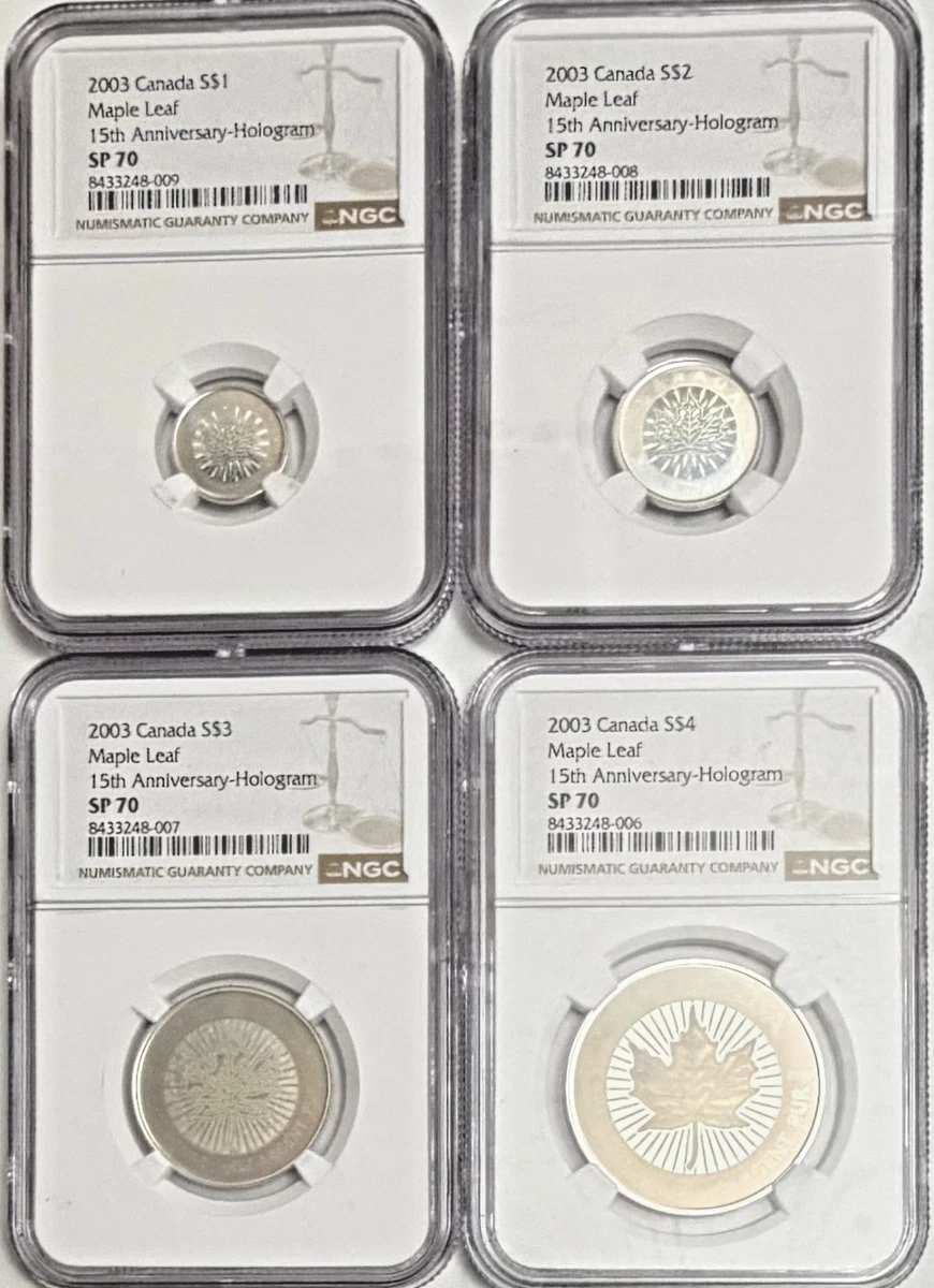 25+ Canadian Maple Leaf NGC Grade PR 70 Silver Bullion Coins for