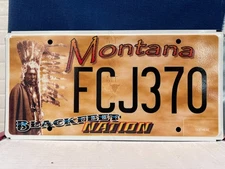 BLACKFEET NATION  BLACKFEET TRIBE   MONTANA LICENSE PLATE