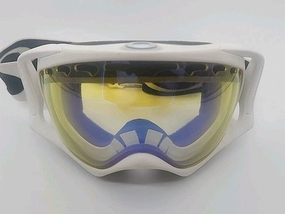 OAKLEY Crowbar Goggles White Frame Ski Snow Motocross MX BMX Lens. 