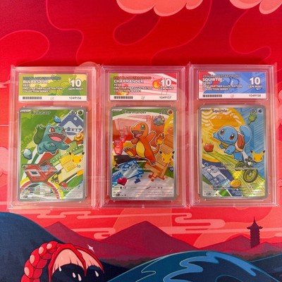 ACE Perfect 10 3er Set Sequential First Partner Bulbasaur Charmander Squirtle