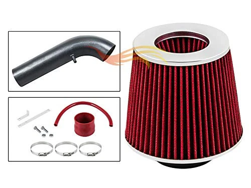 BCP RW RED 1993-1995 Rodeo Trooper Passport 3.2L SOHC V6 Air Intake Kit+Filter - Image 4 of 4