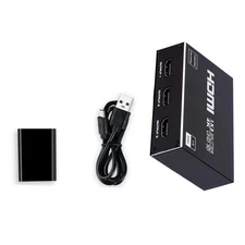 1x3 HDMI Splitter 1 in 3 Out HDMI Splitter Audio Video Splitter Box 4 Ports