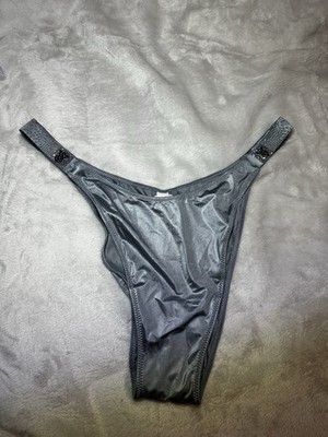 Victoria's Secret  Shine Strap  Brazilian  Asteroid Grey X-Large