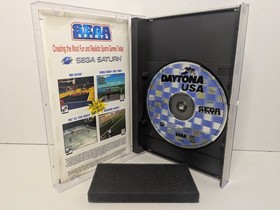 Daytona USA (Sega Saturn, 1995) Complete W/ Manual + Reg Card Tested Working