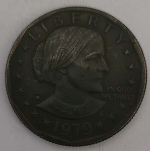 1979 P Susan B Anthony U.S. Dollar Coin Black Beauty