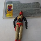 💥RARE 1988 GI JOE COBRA DEMON DRIVER FERRET File Card NICE paint💥