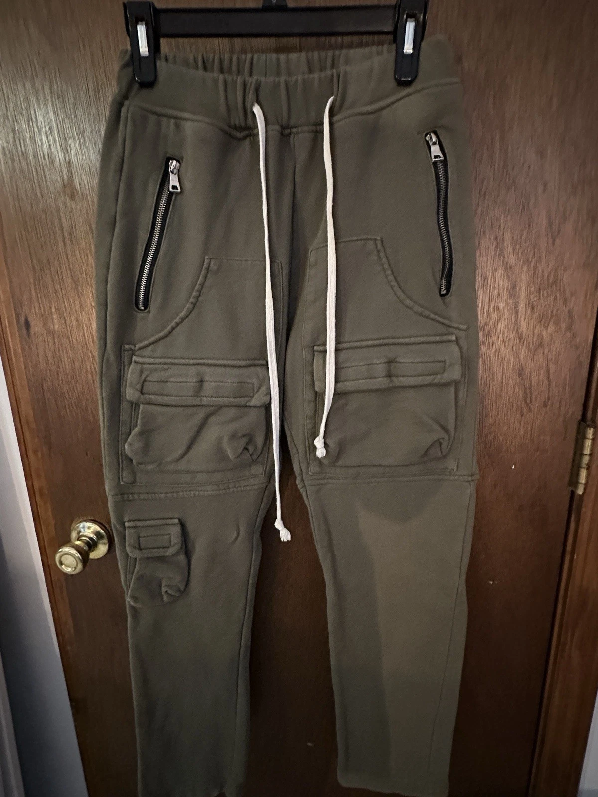 Olive Cargo Jogger Pants
