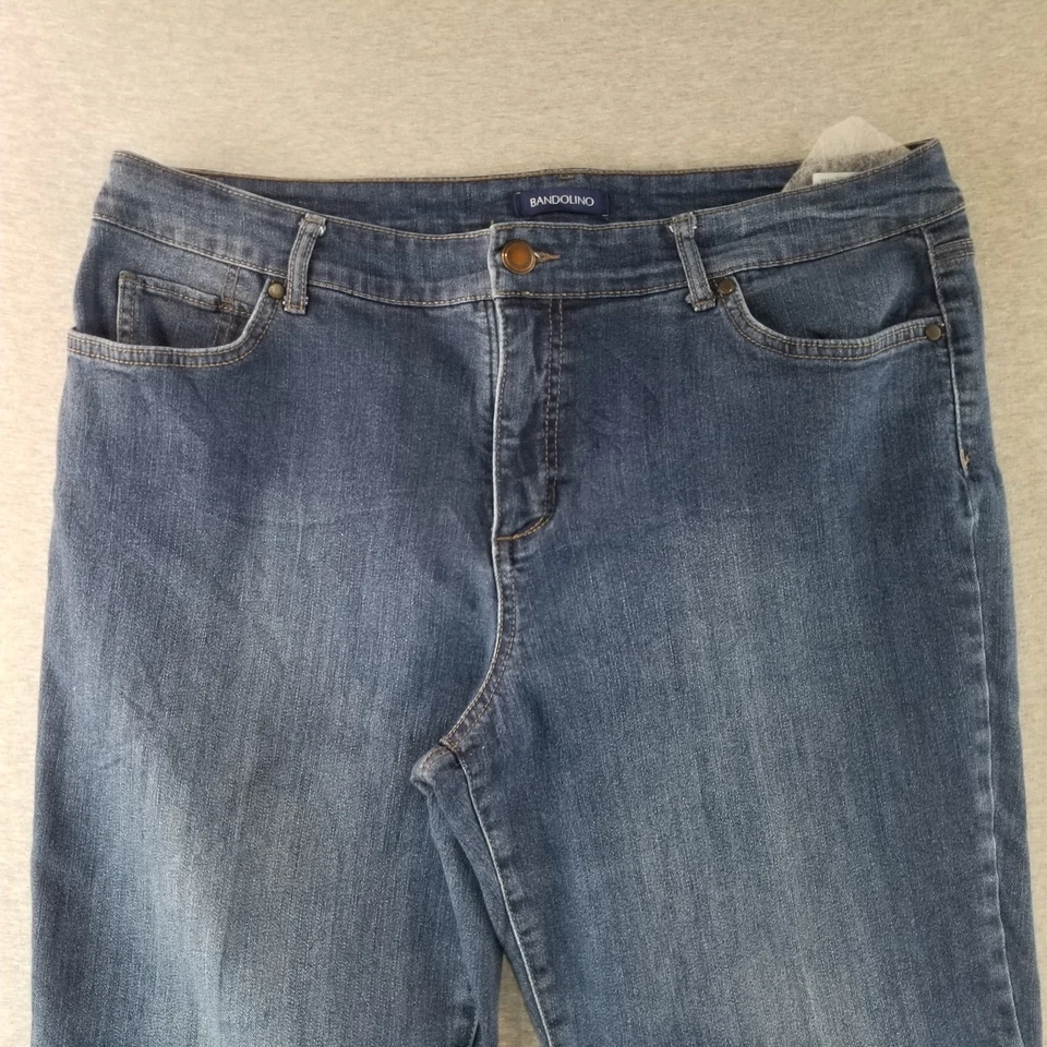 Pantalones de mezclilla Bandolino para mujer talla 16 mandie lavado oscuro buena calidad Normcore moda lindo Foto 2 de 4