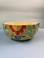 Attributed Royal Winton Grimwades No.3 Octagon Hand Painted Floral Bowl –Vintage