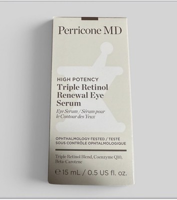 New Perricone MD High Potency Triple Retinol Renewal Eye Serum 0.5 oz/15ml