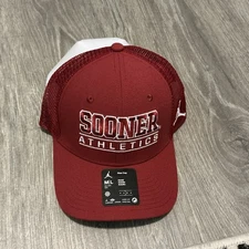 Jordan Brand Oklahoma Sooners Rise Cap Hat Adult Size: M/L Adjustable Dri-Fit