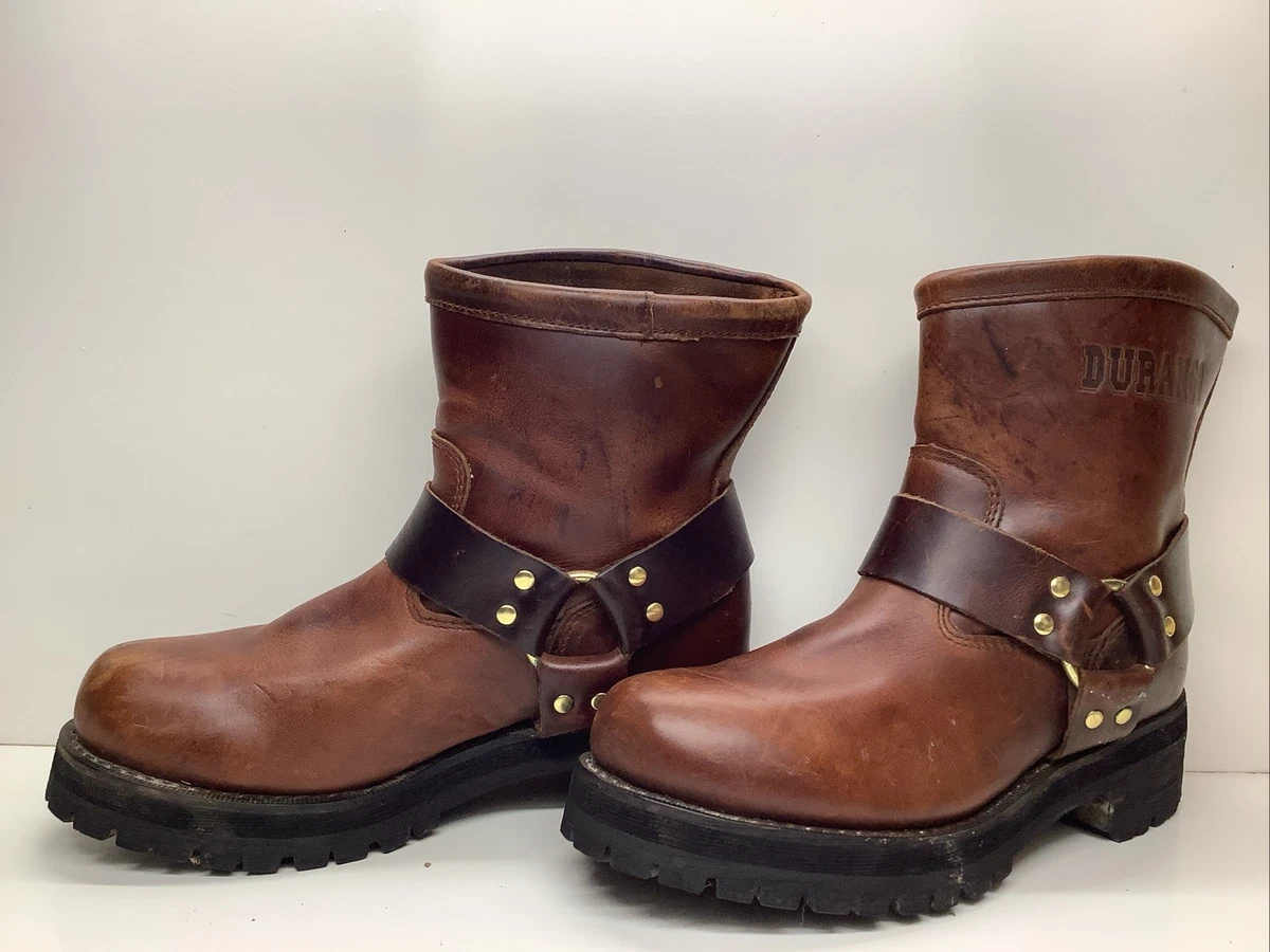 Durango Brown Harness Leather Motorcycle Boots Mens Size 13D Western Biker Durango Brown Leather Harness Motorcycle | Mercari main image 2