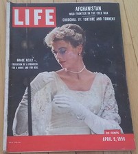 LIFE MAGAZINE APRIL 9 1956 GRACE KELLY CHURCHILL AFGHANISTAN JIMMY HOFFA 