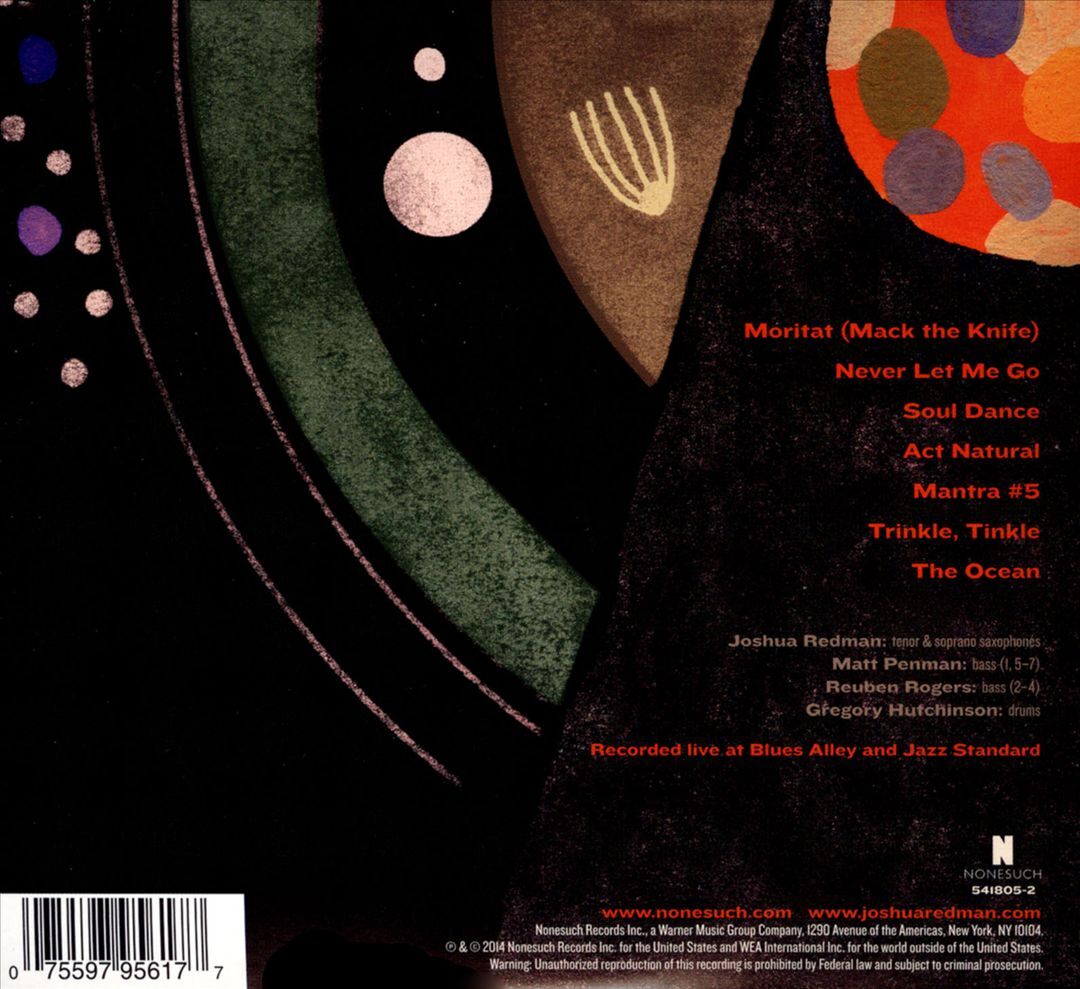 JOSHUA REDMAN TRIOS LIVE NEW CD