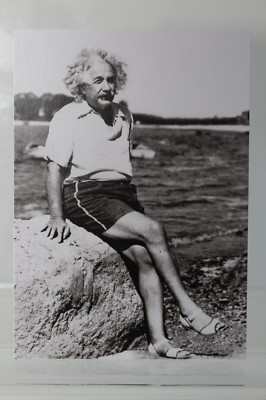ALBERT EINSTEIN, circa 1945, Kunst - Postkarte 