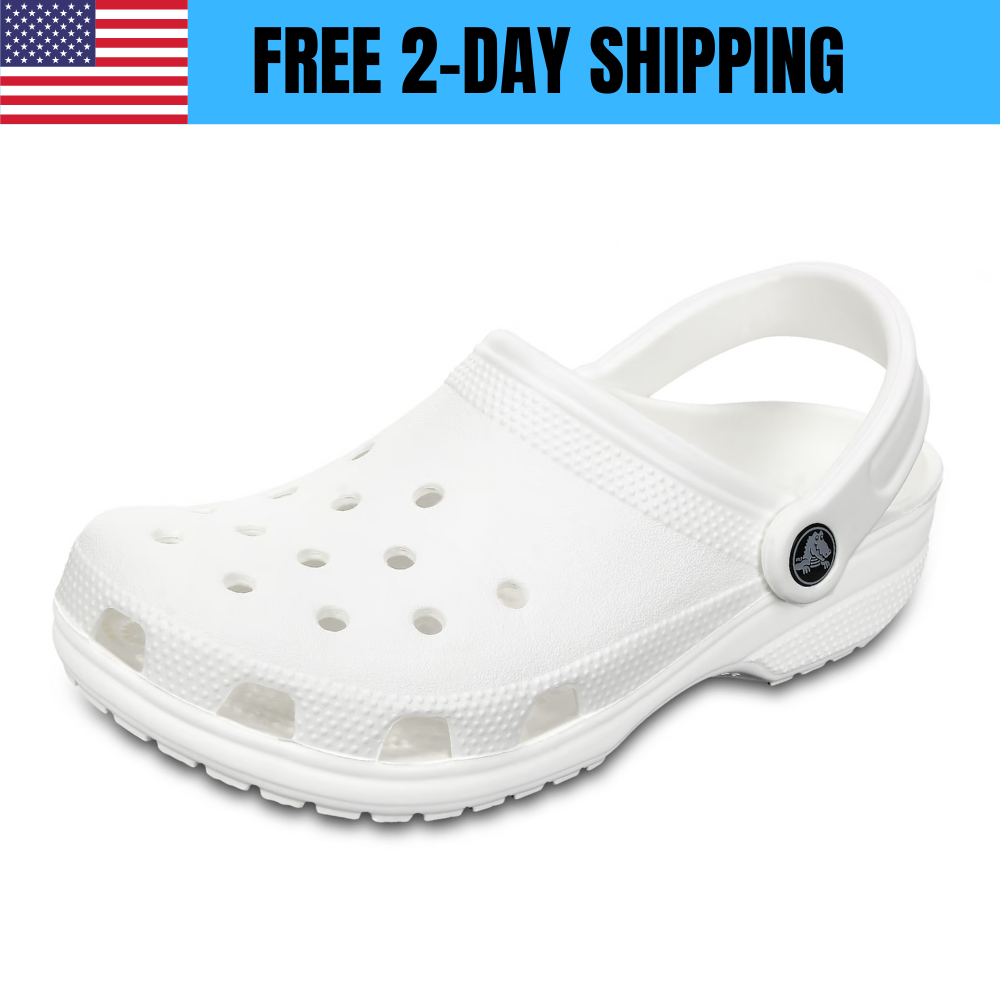 Crocs Unisex Adult Classic Slip On Sandals Ultra Light Water-Friendly Clogs