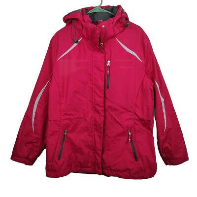 Below Zero women's insulated coat, XL, bright pink, hooded