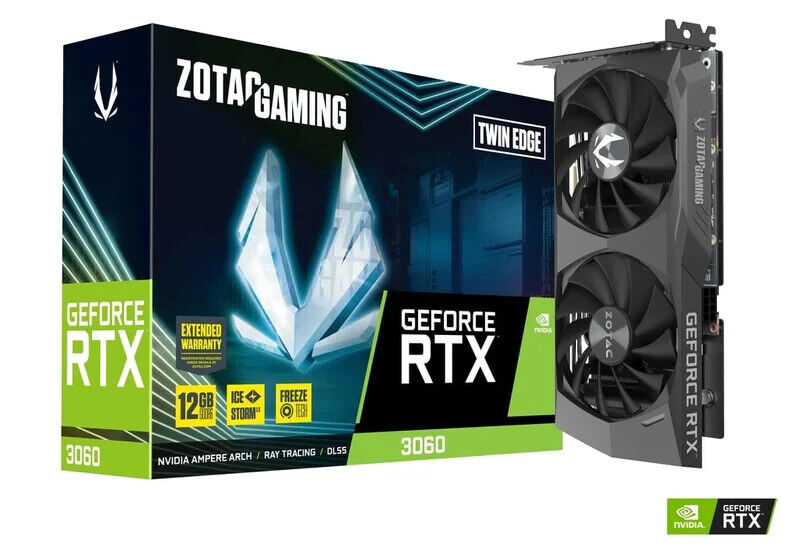 ZOTAC GAMING GeForce RTX 3060 Ti Twin Edge LHR 12GB GDDR6 Graphics Card