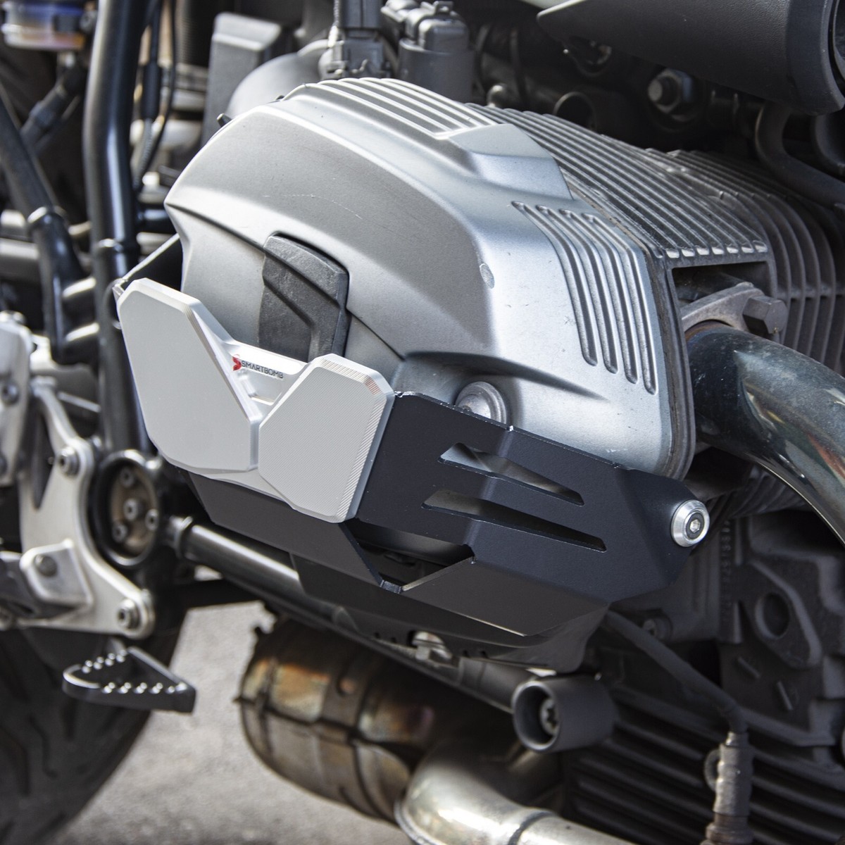 Protezione cilindri Bialbero BMW R 1200 GS 2009-2013 R 1200 R NINE T BOXER  NERO
