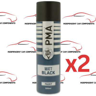 (f) 2x Mattschwarz Lack 500ml PCPA1001 PMA Original Top Qualität Produkt Neu