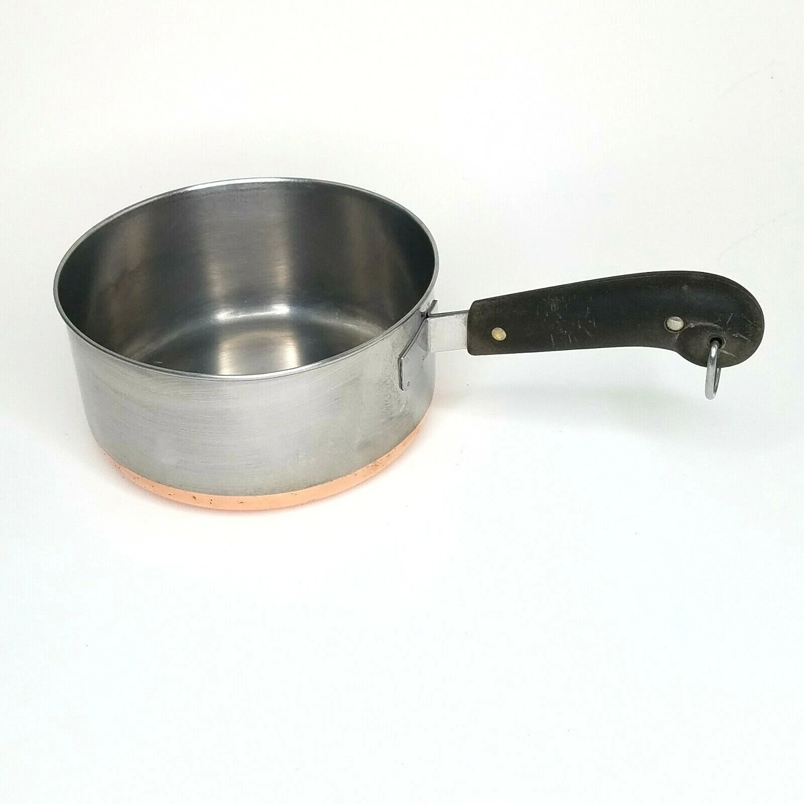 Revere Ware 2 Qt Sauce Pan Pre 68 Copper Clad Stainless Steel Clinton IL Vintage