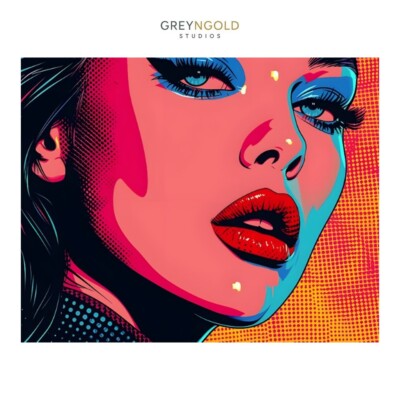 Fashion Girl Close Up Art Poster Wall Art Print pick size A4/A3/A2/90x60cm