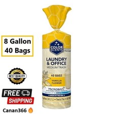 Medium Trash Bags, Twist Tie - 8 Gallon Trash Bags, 40 Count